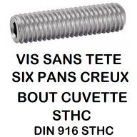 VIS A SIX PANS CREUX  ( BTR / ALLEN )